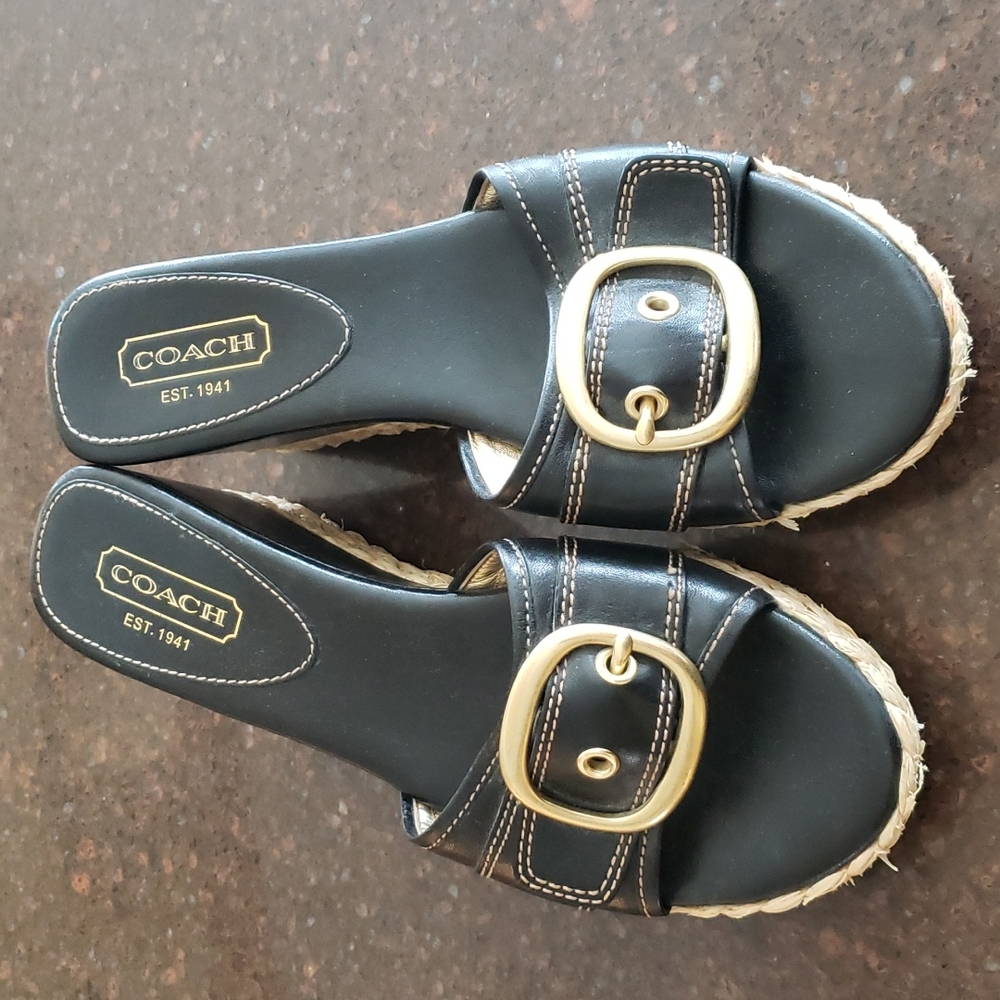 Coach slide on sandal